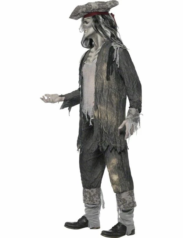 Mannen Zombie Piraat Kostuum Halloween Man 2 Mannen Zombie Piraat Kostuum Halloween Man - Afbeelding 2