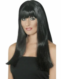 Zwarte Lange Pruik