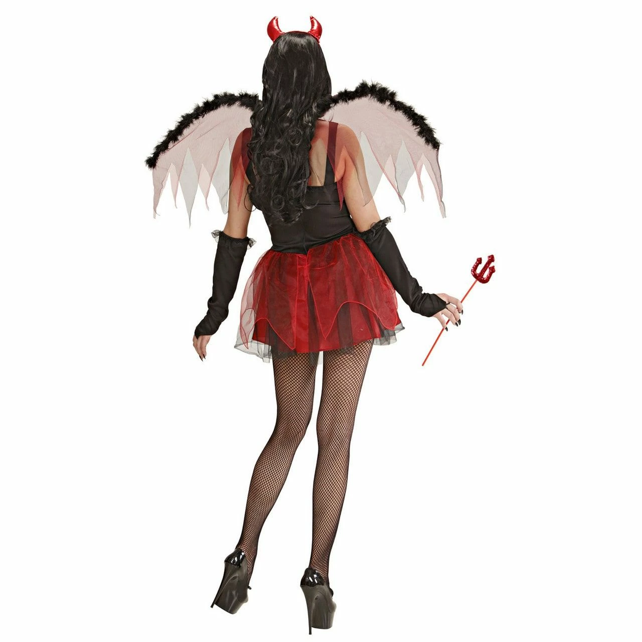Sexy Duivel Met Vleugels Vrouw Kostuum 2 Sexy Duivel Met Vleugels Vrouw Kostuum - Afbeelding 2
