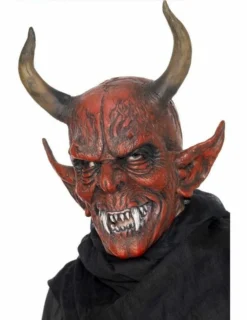 Volledig Duivel Masker Met Hoorns