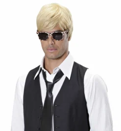 Pruik Smoking Simon Blond -DuivelDesigns Winkel j9222 c 3