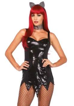 Sexy Halloween Lovertjes Jurk Vrouw -DuivelDesigns Winkel leg3752 001 c 14