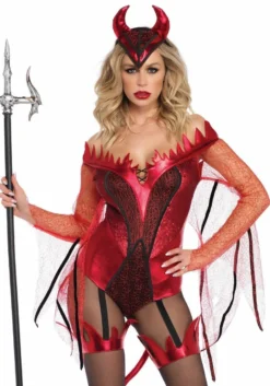 Sexy Sater Vagevuur Vrouw Kostuum