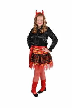 Hete Hel Vlammen Rok Halloween Meisje