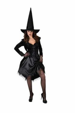 Duistere Middeleeuwse Heks Vrouw Kostuum