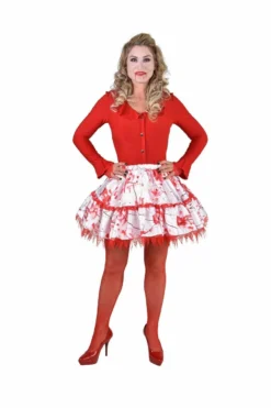 Halloween Rok Met Bloed Besmeurd Vrouw