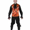 Hete Vlammen Hel Gilet Halloween Man