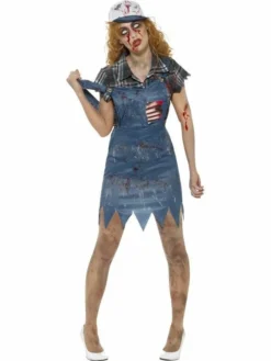 Hilda Hillbilly Zombie Amerika Vrouw Kostuum