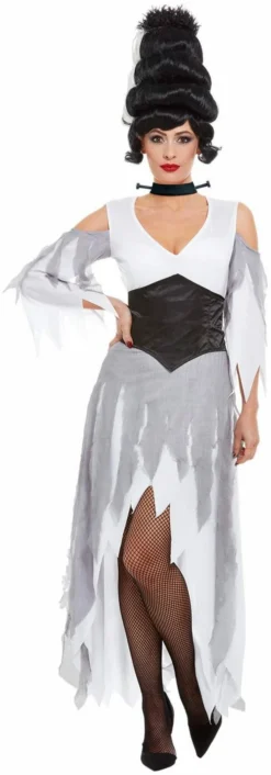 Gotische Halloween Bruid Vrouw Kostuum