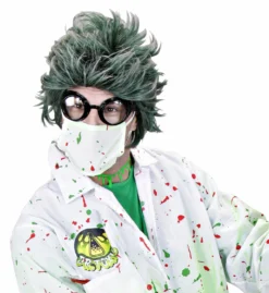 Pruik, Zombie Man Groen Death Dracula -DuivelDesigns Winkel wdm1014 06741 c