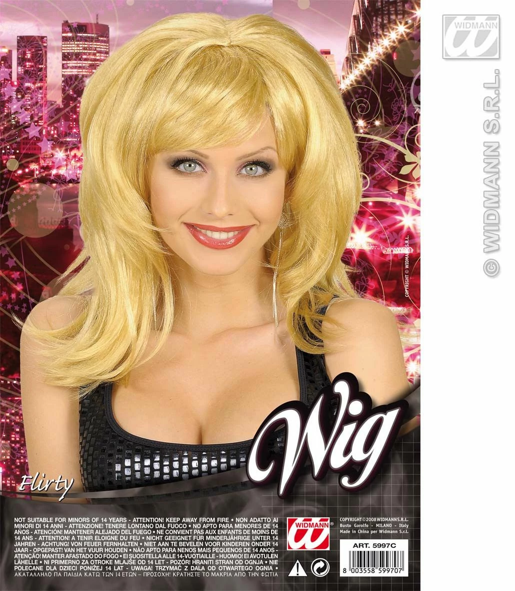 Pruik, Flirty Blond 2 Pruik, Flirty Blond - Afbeelding 2