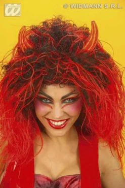 Pruik, Duivel Extra Lang -DuivelDesigns Winkel wdm1014 6362d d