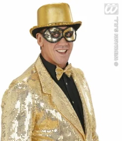 Oogmasker, Zwart / Goud Met Kant Op Ogen -DuivelDesigns Winkel wdm1014 6431h d 1