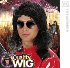 Pruik, King Of Pop -DuivelDesigns Winkel wdm1014 k0755 c