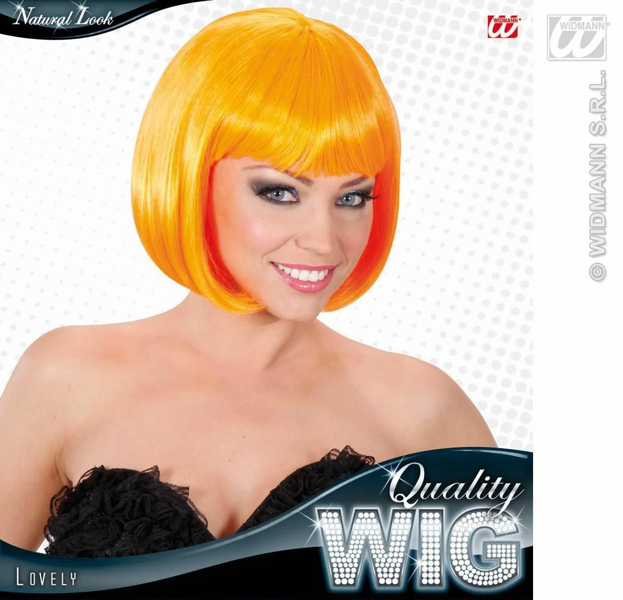 Pruik, Lovely Oranje 2 Pruik, Lovely Oranje - Afbeelding 2