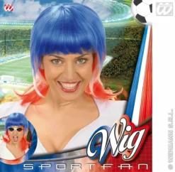 Pruik, Supporter Frankrijk Vrouw -DuivelDesigns Winkel wdm1014 s0702 c 4