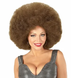 Soul Diva Pruik, Afro Extra Groot Bruin