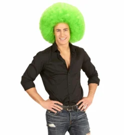 Soul Diva Pruik, Afro Extra Groot Groen -DuivelDesigns Winkel wdm1617 04672 c