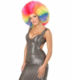 Soul Brother Pruik, Afro Extra Groot Meerkleurig -DuivelDesigns Winkel wdm1617 04684 d 1