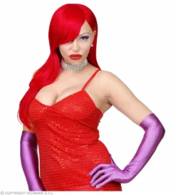 Jessica Rabbit Cosplay Pruik Lang Rood Haar -DuivelDesigns Winkel wdm 2018 02108 3 1