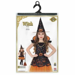 Pompoen Heks Halloween Meisje Kostuum -DuivelDesigns Winkel wdm 2018 0708 5 13