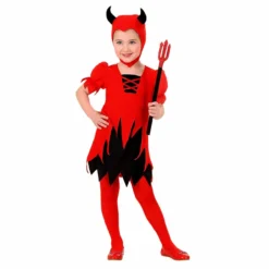 Kleine Opduvel Duivel Vrouw Kostuum