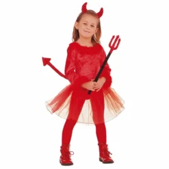 Voor De Duvel Niet Bang Demon Meisje Kostuum