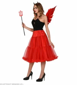 Knielange Rok Petticoat 65 Centimeter Rood Vrouw -DuivelDesigns Winkel wdm 2021 10354 4 3