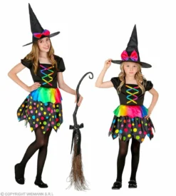 Gekleurde Polkadot Heks Henrika Meisje Kostuum -DuivelDesigns Winkel wdm 2021 1040 5 2