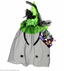 Groene Mini Heksenhoed Met Sluier -DuivelDesigns Winkel wdm 2021 75731 3 1