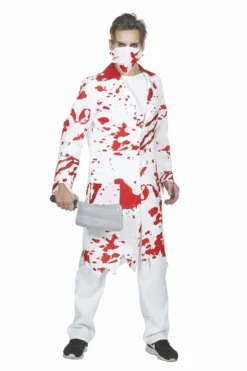 Zombie Dokter Hakken Maar Man Kostuum