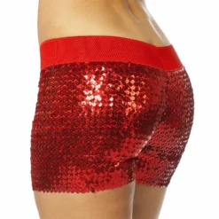 Hotpants Pailletten Rood Vrouw -DuivelDesigns Winkel wlb2017 6431e 4 13