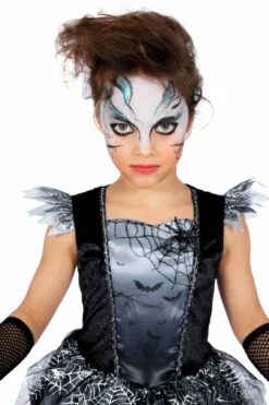 Griezelig Halloween Spinnenweb Meisje Kostuum -DuivelDesigns Winkel wlb2019 3782 4 12